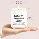 Younift Funny Grad Candle, 2026 Graduation Gifts for Her, Him - College, High School, Masters Degree, Phd, Law School, Nursing & Nurse Graduation Gifts for Women, Men - 9 oz