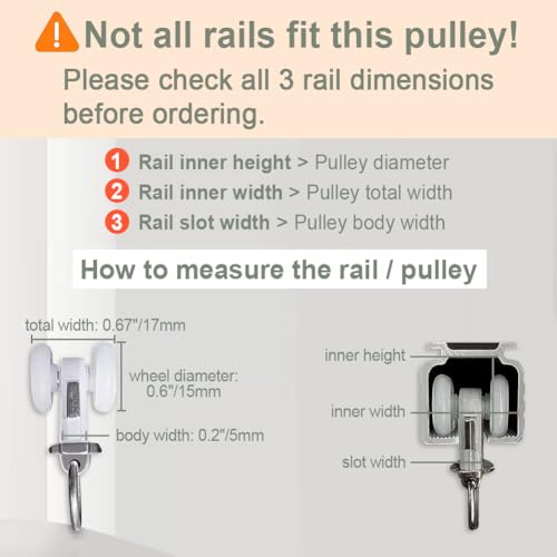 ZSHINE Aluminium Alloy Heavy-duty Curtain Rail Pulleys Runners(20 pcs)