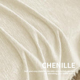 Couch Cover for Dogs, Boho Sofa Covers for 3 Cushion Couch, Chenille Sofa Slipcover for Pets Washable, L-Shape Sectional Couch Loveseat Cover Soft Throw Blankets with Tassels(71x118,Cream)