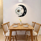 Wood Wall Clock Silent Animals Cartoon Cute Wall Clock for Kids Rooms Kids Wall Watch (Size : 39cm40cm)