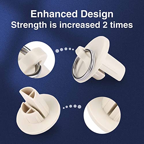 Coolaroo Shade Replacement Parts Bungee Kit and End Cap,Weather Resistance,for Coolaroo Exterior Roller Shade,Outdoor Blinds,Roller Shades(Sand,2 Set)