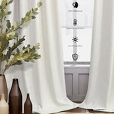 Cream Linen Blend Blackout Curtains 84 Inch Long 2 Panel Back Tab Thermal Insulated Light Blocking Curtain for Living Room Black Out Drape for Bedroom Neutral Rustic Farmhouse 52x84 Length Ivory White
