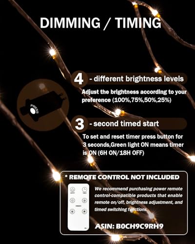 TYBEEU 5ft Star Light Tree with 216 Warm White LEDs for Holiday Decor - Dimmable, UL Certified, Waterproof - Ideal for Indoor and Outdoor Decoration