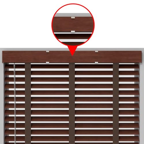 Amazing Drapery Hardware Premium White Plastic Wood Blind Valance Retainer Clips, 20 Pack-UV-Resistant - Ideal for 2-Inch Blinds, Mini Blinds, and as Hidden Valance Clips