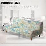Starfish Armless Futon Cover Elastic Futon Couch Cover Replacement Removable Couch Slipcover Non-Slip Furniture Protector for Coastal Theme Living Room Hotel