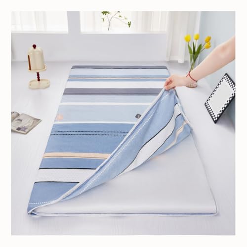 Bohemian Futon Floor Mattress Cover Zippered, Comfy Futon Covers Slipcovers, Full Wrap Japanese Futon Mattress Protector Cover Comfortable Sleeping Pad Cover Washable,C,150x200cm/59x79in