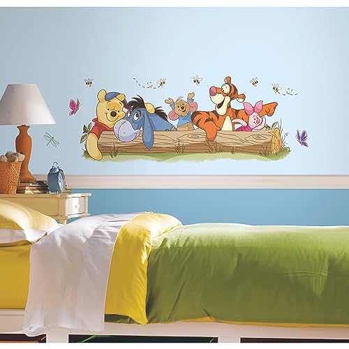 RoomMates Disney Pooh and Friends Outdoor Fun Giant Peel and Stick Wall Decals , RMK2553GM