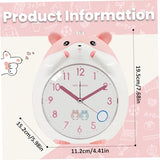 Kids Alarm Clock, Analog Alarm Clocks, Cute Cartoon Decorative Small Desk Clock for Bedroom, Bedside, Living Room, Shelf, Not Include Battery