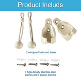 Bunge kit, General Replacement and Installation Accessories for Indoor/Outdoor Plastic Sunshade Curtains and Roller Blinds (Beige)