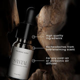 The Magic Scent Santal, Heaven, & Royal Fragrance Oil Discovery Set (3 x 10ml): Hotel Diffuser Oils Scents for Home - Clean & Premium - Designed for Use in All Diffusers