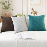 CaliTime Decorative Couch Throw Pillow Covers 26 X 26 Inches Teal