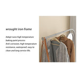 Full-Length Mirror Household Floor-Standing Coat Rack Full-Length Mirror Combination Bedroom Multi-Functional Rotating Fitting Mirror Full Length Floor Mirror (110cm)