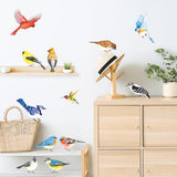 DECOWALL DS2-8042 Little Birds Wall Stickers Wall Decals Peel and Stick Removable Wall Stickers for Kids Nursery Bedroom Living Room (Small)