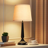 Cordless Table Lamp, 5000mAh Battery Rechargeable Touch Lamp, 3-Level Brightness Bedside Lamps, Modern Black Iron Design, Desk Lamp for Patio Camping, Dining, Home