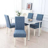 HAOYONG Waterproof Dining Room Chair Cover Set Chair Slipcover Washable Parsons Chair Slipcover Removable Seat Protector for Dining Room Hotel Restaurant - 4 PCS Chair Cover+1 PC Bench Cover