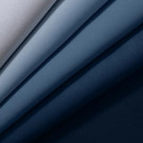 Yakamok Light Blocking Ombre Curtains, Room Darkening Thermal Insulated Gradient Color Curtains, Rod Pocket Window Drapes for Living Room/Bedroom (Blue and Greyish White, 2 Panels, 52W x 84L Inch)