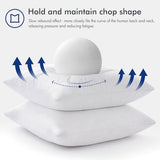 MIULEE 26x26 Euro Pillow Inserts,Set of 2 Down Feather Throw Pillows for Couch Sofa Bed, Decorative Fluffy Throw Pillow Inserts Cotton Fabric,White