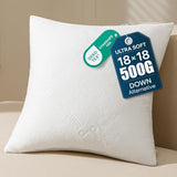 Phantoscope Premium 18x18 Throw Pillow Inserts, Ultra-Soft Air Layer Pillow Inserts Down Alternative Decorative Throw Pillows for Couch, Bedroom, Square Cushion Sham Stuffer, Pack of 1