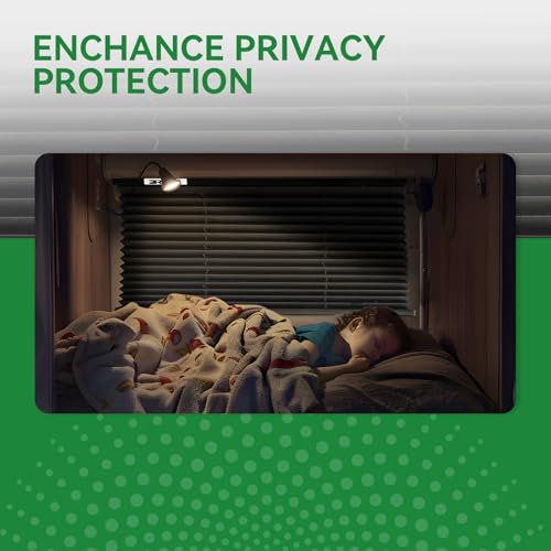 RV Blinds for Camper Windows, Camper Replacement Blinds, Privacy Protection, RV Window Shades for RV, Camper, Travel Trailer, Black (32" W x 24" L)