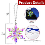 Annual Edition Christmas Ornaments 2026, Crystal Glass Snowflakes Ornaments | Sparkly Crysta Star Ornaments For Christmas Tree, Elegant Beautiful Cute Unique Christmas Ornaments Gift For Women