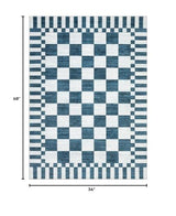 GarveeHome Checkered Rug 3x5 Area Rugs for Living Room Washable Nursey Rug