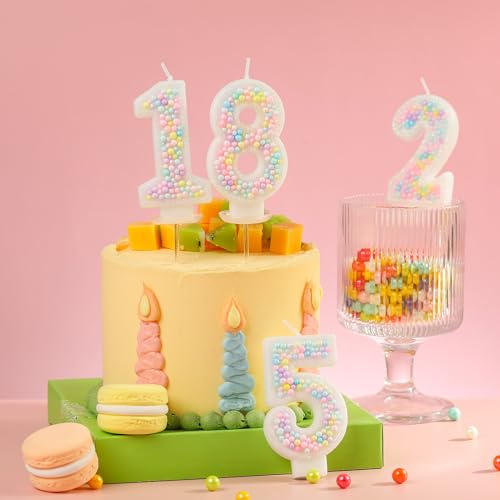 PHD CAKE Number 1 Macaron Birthday Candles, Macaron Themed Number Candles, Cake Number Candles, Party Celebration