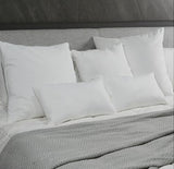 Bafode Throw Pillow Inserts 20'' x 12'' Set of 2, Down Feather Decorative Pillows, Luxury White Throw Pillows for Couch, Sofa, Bed and Cushion