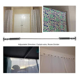 OOTSR Wall Mount Children's Art Projects Display Curtain Rod Set - Stainless Steel Photo Hanging Clothesline Window Curtain Tension Wire Multi-purpose Crafts Organizer (5 Meter)