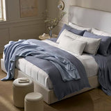 BOLL & BRANCH Waffle Bed Blanket, Full/Queen, Hydrangea