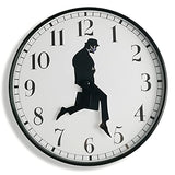 TANKRIN Ministry of Silly Walks Clock, Silly Walk Wall Clock, A Interesting Wall Clock for Bedroom Kitchen Living Room, Novelty Home Decor Gifts (Black)