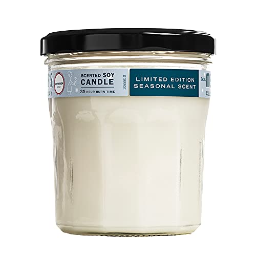 MRS. MEYER'S CLEAN DAY Soy Aromatherapy Candle, 35 Hour Burn Time, Made with Soy Wax and Essential Oils, Limited Edition Snowdrop, 7.2 oz - Pack of 2