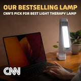 Lumos 10,000 Lux Light Therapy Lamp | Seen On Shark Tank | Sun Lamp For Seasonal Blues | Ultra Bright White Light Therapy | 10,000 LUX | UV-Free | Full-Spectrum | Adjustable Panel