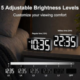 DreamSky Small Digital Alarm Clock with Night Light for Kids Bedroom | RGB Desk Clock with Large Numbers for Teens Boys, Brightness Dimmer, Adjustable Alarm Volume, USB Port, USB-C Adapter Powered
