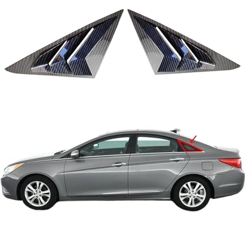 Car Glass Louver Cover Trim Compatible with Hyundai Sonata 2011 2012 2013 2014 Exterior Window Side Door Panel ABS