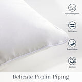 Phantoscope 18x18 Pillow Insert - Throw Pillow Insert with 100% Cotton Cover - 18 Inch Square Form Microfiber Pillow Sham Stuffer - Couch Cushion Pillows, 1 Count (Pack of 1)