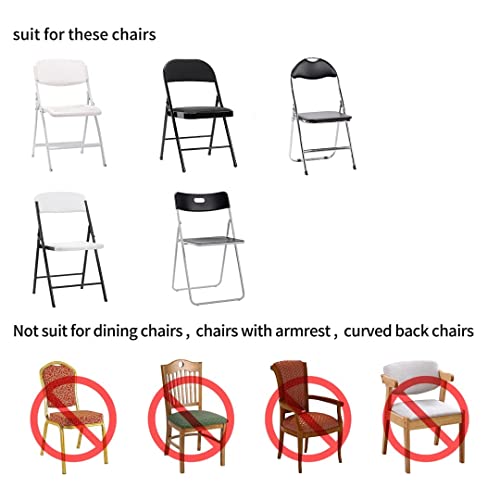magalo 12 Pack White Spandex Folding Waterproof Chair Cover, Stretch Chair Cover Protector for Wedding, Party, Dining Banquet and Other Special Events