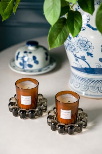 Home Collection Original Smoky Small Bubble Candle Dish 2-Pack