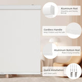 ChrisDowa Cordless Blackout Roller Shades for Windows, Striped Free-Stop Window Blinds with Privacy, Thermal Insulated Window Shades for Home, Office and Door. White, 20" W x 72" H