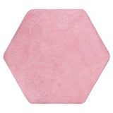 Hexagon Rug Pad Mat for Kids Playhouse Play Tent Soft Coral Pink