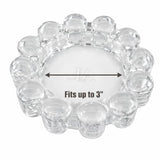 Home Collection Original Clear Glass Small Bubble Candle Dish