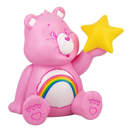 Paladone Care Bears Cheer Bear GloBuddies Night Light, Officially Licensed 3D LED Mood Lamp, Battery Powered Bedroom & Desk Décor, Collectible Gift for Pop Culture Fans