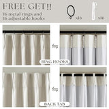 90 Inch Pinch Pleated Linen Blackout Curtains 2 Panels for Living Room Cream Natural 100% Black Out Curtains 90 Inches Long Pinch Pleat Dual Layer Drapes Birch Ivory Drapes for Dining Bedroom Office