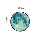 Creative Watches Nursery Decoration Luminous Fluorescent Crescent Pendulum Moon Wall Clock (Natural)