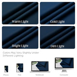 CUCRAF Navy Blue Blackout Curtains 84 inch Length 2 Panels Set, Room Darkening Drapes for Living Room Bedroom, Thermal Insulated Light Blocking Grommet Window Curtain (W52 x L84 Inch)
