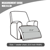 Genina Waterproof Recliner Chair Covers, Recliner Cover for Dog Pets Friendly, Washable Antislip Reclining Chair Cover Furniture Protector, Sofa Slipcover for Living Room(23.6inch/Dark Grey)