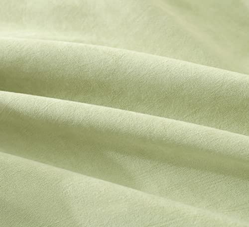 OctoRose 3 Side Zipper Classic Soft Micro Suede Futon Cover/Slipcover/Sofa DayBed Mattress Cover Couch Protector (Cover ONLY) (Light Pastel Green, Full Size)