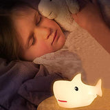 ZKLiLi Shark Night Light,Rechargeable Cute Squishy Lamp for Boys Girls Gifts Night Lights Teens Nursery Touch Room Decor Gifts