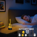 YuanDian Guitar Night Light, Electric Bass Guitar 3D LED Illusion Lamp, 16 Colors USB Powered & Battery Powered Touch Control with Remote, Creative Gifts for Teen Bass Player Music Lovers
