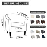 Easy-Going Stretch Club Armchair Slipcover 1 Piece Barrel Tub Sofa Cover Furniture Protector Jacquard Couch Cover Bluestone