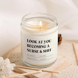 Craftique Nurse Gifts for Women Men- Funny Nurse Candle- Cool Appreciation/Graduation/Birthday/LPN RN Gifts for Nurses, Nursing Student Gift, Nursing School, Future/New Grad, Nurses Week/Day Gift